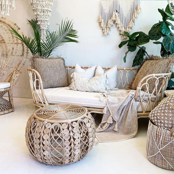 Outdoor Patio Furniture Leisure Four Sets Table And Chair With Rattan Frame Material