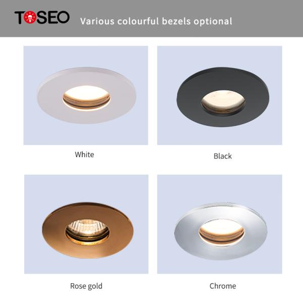 Diodo emissor de luz Recessed preto IP65 impermeável Downlight de 50 W para a cozinha