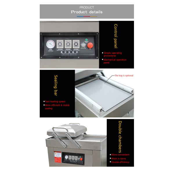 DZ-600 2SB Double Chamber Plastic Bag Meat Vacuum Packing Machine Vacuum Sealing Machine For Cheese