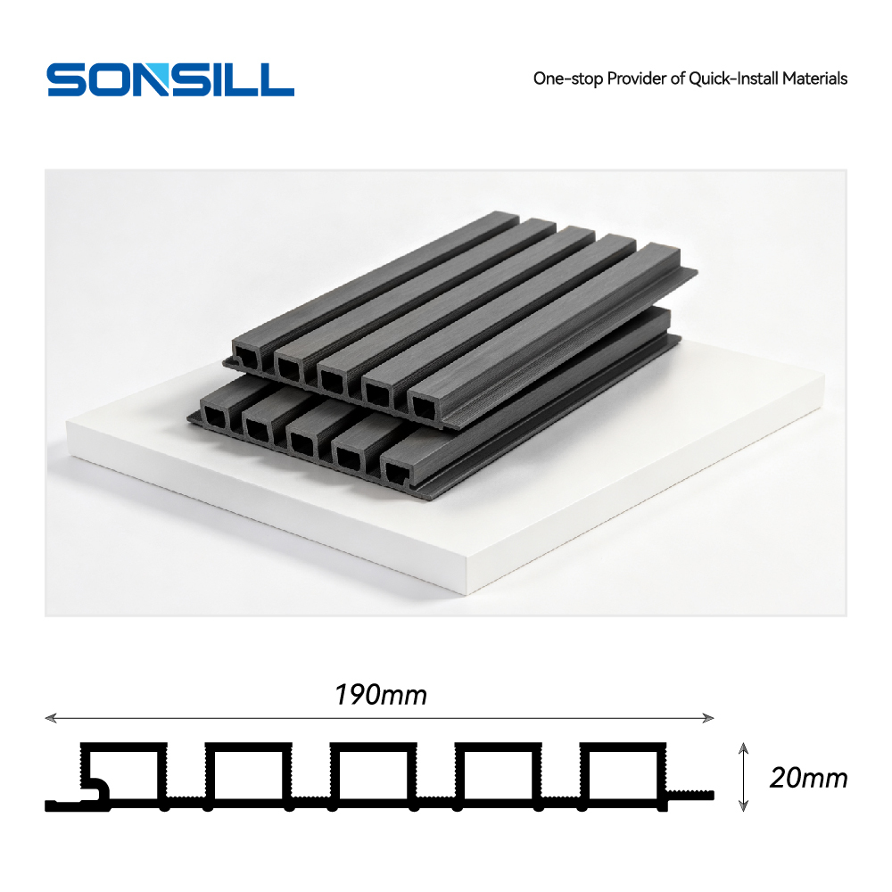 Weatherproof Waterproof ASA PVC Wall Cladding for Residential Exterior Walls