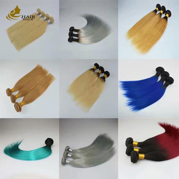 Lindo Verde Ombre Extensões de Cabelo Humano 8 polegadas-30 polegadas