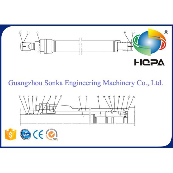 YN01V00153R300 Excavator Seal Kits For Kobelco SK200 SK210 , PU Rubber Materials