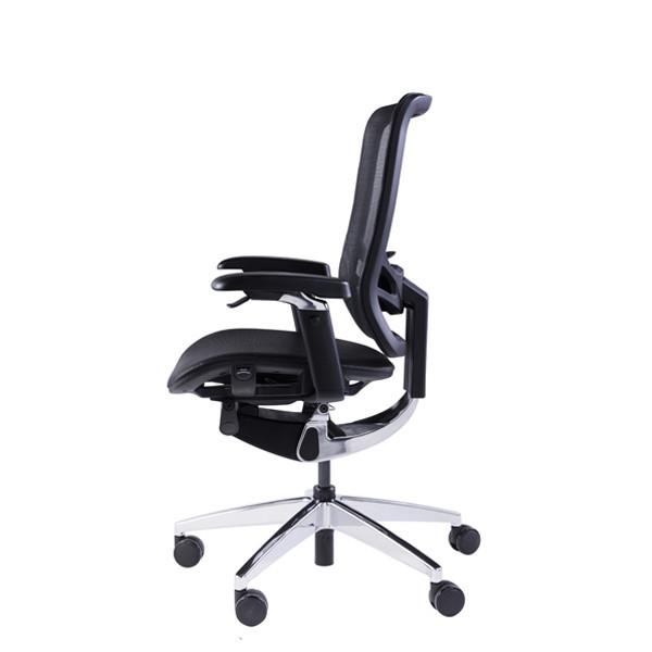 InFlex BIFMA Black Adjustable Office Seating Ergonomic Office Chair Swivel Manager Chair