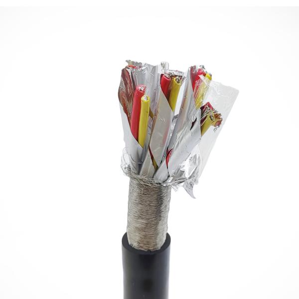 High-Performance Computer Instrumentation Cable FEP Insulation Silicone Jacket Shielded Cable