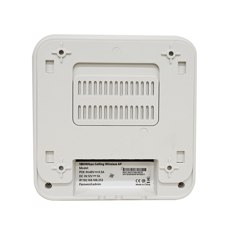 WiFi 6 AX1800 Dual-Band Gigabit Ceiling Access Point with PoE VLAN Seamless Roaming and High-Density Deployment – TBC-STR1800