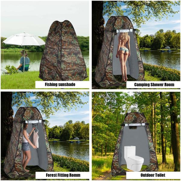 SGS Portable Polyester Steel Pop Up Shower Room With No Bottom