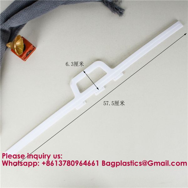 PLASTIC HANDLE PLASTIC HANGER HANDLE BAG HANGER BAG Wholesale Plastic Detachable Bag Handle Packaging Bag Handles Hanger White 13cm 20cm For Packing Gift Storage Bags Accessories