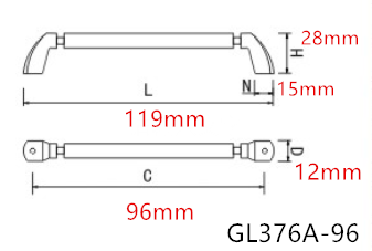 128mm Bathroom Dresser Pulls Oxidized Aluminum Combinate With Zinc Kitchen Cabinet Handles