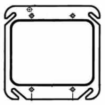 Стальной квадрат крышек коробки выхода 4inch Electrcial металлический с нокдауном 1/2»