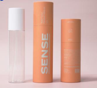 Round Paper Tube Cosmetic Paper Printed The Outer Package of The Spray Bottle