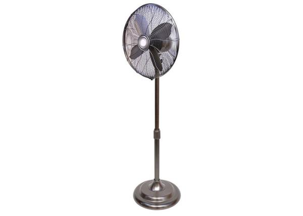 Adjustable Height Retro Standing Fan 3 Speed Control Knob Wide Range Oscillating