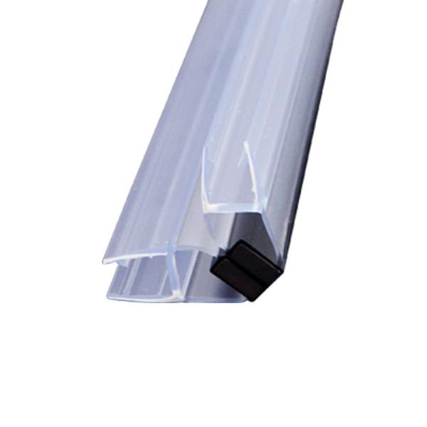 10mm 90° Bathroom Shower Door Seal Strip PVC Magnetic Door Weatherstrip