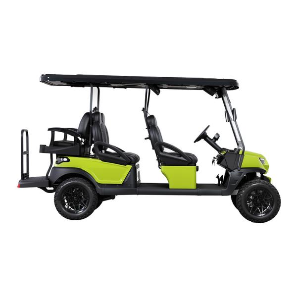 Multi Use Lifted 6 Seater Electric Golf Buggy With Rear Flip Seat Color Customizable