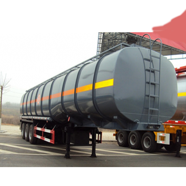 Tri Axles 50000 Liters Carbon Steel Fuel Tanker Semi Trailer for Petrol Transportation