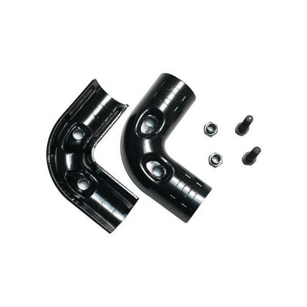 Black Plating Metal Lean Pipes Flexible Pipe Connector Metal Joint for Lean Tube