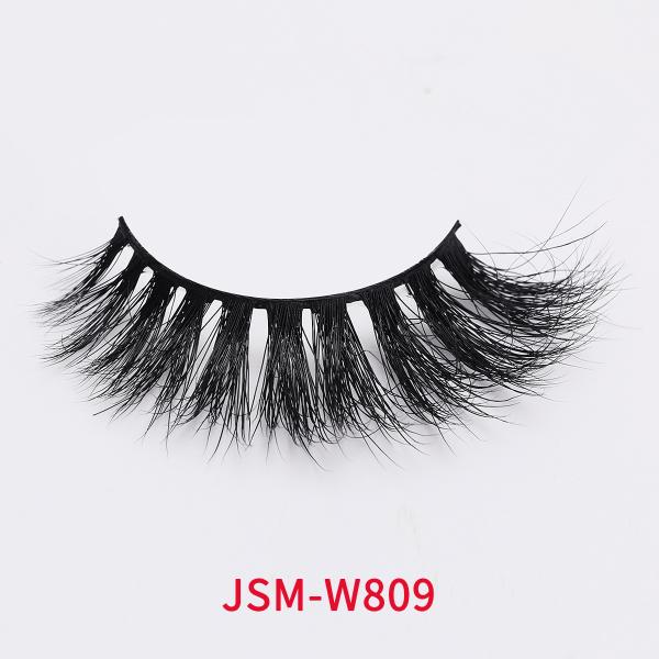 Natural Fiber 25mm 3D Silk Magnetic Eyelashes With Rose Gold Clip