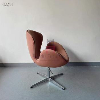 Metal Restaurant Chair | Flower-Shaped Swivel Accent Chair