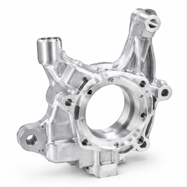 Complex Structure Cnc Machine Automotive Parts Aluminum Automotive Knuckle ±0