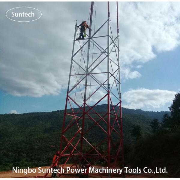 Da telecomunicação 4 a torre de aço 90meters angular do pé galvanizou