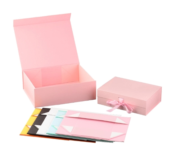 Custom Luxury Paper Magnet Foldable Folding Magnetic Gift Box Garment Apparel Clothing Packaging Box