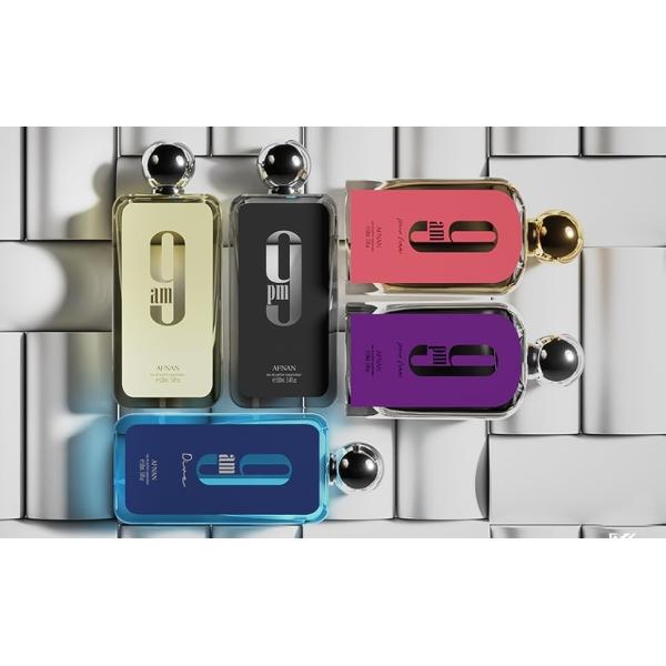 Afnan 9 Pm 3 Piece Set for Men, (3.4 Oz Eau De Parfum Spray + 5.0 Oz Shower Gel + 5.0 Oz Perfume Deodorant)