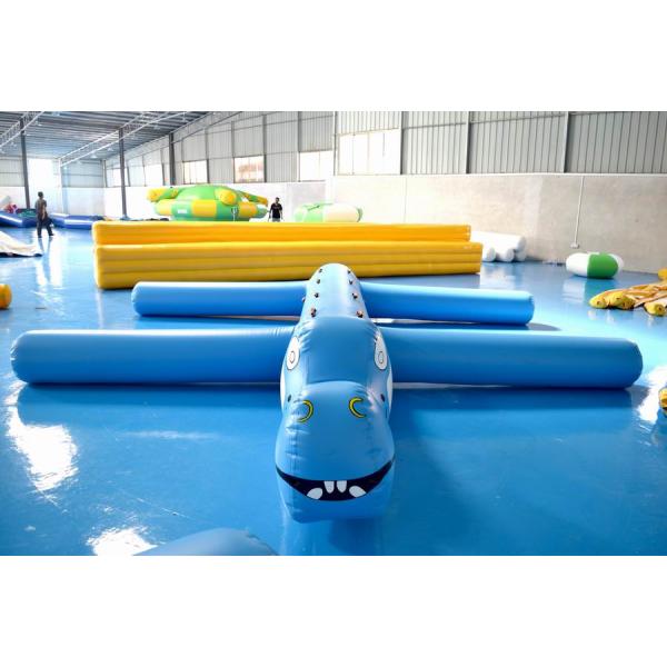 carrera de obstáculos inflable del agua de la lona del PVC de 0.9m m para la piscina
