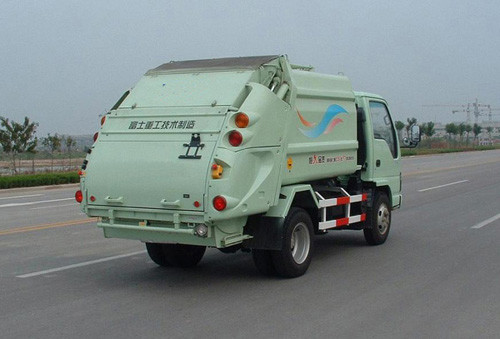 Dongfeng hanging bucket garbage truck side loader forklift truck small garbage truck for 3tons