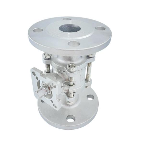 Personalização SS304/SS316 válvula de bola de flange de plataforma alta de três peças de aço inoxidável