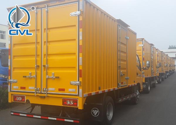 HOWO Light Duty Cargo Truck 5 ton Van Truck  Commercial Long Distance Cargo Van Truck 4x2 Drive Wheel