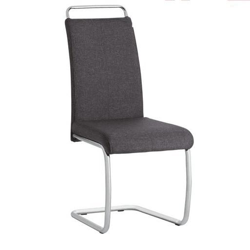 Custom 60kgs 99cm Chrome Metal Frame Dining Chair