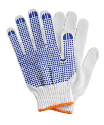 PVC dotted gloves, Cotton PVC dotted gloves