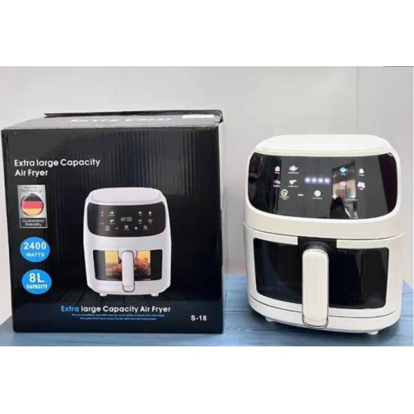 Intelligence Digital Electric Air Fryer with 8L Capacity and Stainless Steel Material