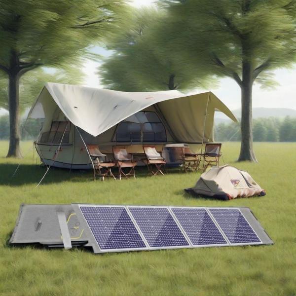 Portable 4 Fold Solar PV Panel 200W with Mono Cells and Waterproof Fabric for Distributors and OEM Orders