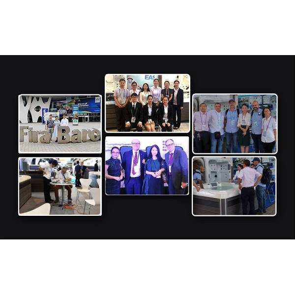 На открытом воздухе воздушные струи массажируют спа водопада водоворота джакузи с 3 местами 2 гостиной