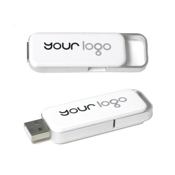 Silk Printing Logo Usb Stick Drive Metal Housing Lightweight Easy Carry