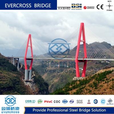 Customized Cable Stayed Bridge Heavy Loading Capacity Large Span