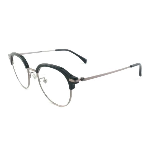 FP2713 Óculos de metal de acetato redondo de época Unisexo Óculos de sol leve