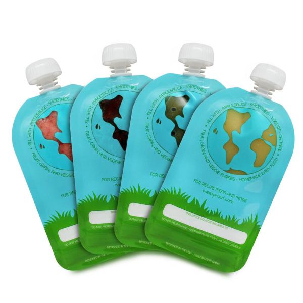 Flat Heat Seal Double k Liquid Spout Bags With Saft Lock Cap for food packing