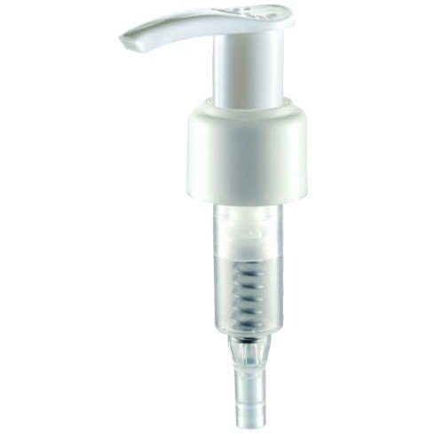 JL-JS302A Left-right  Lock Up Lotion Pump Smooth, Aluminum, Ribbed Lotion Dispenser Pump