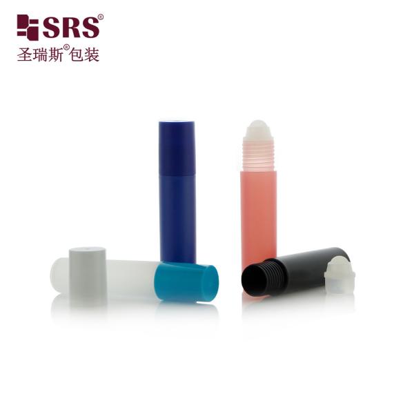 Matte Frosted Finish 10ml White PP Roll On Bottle for Essential Oil