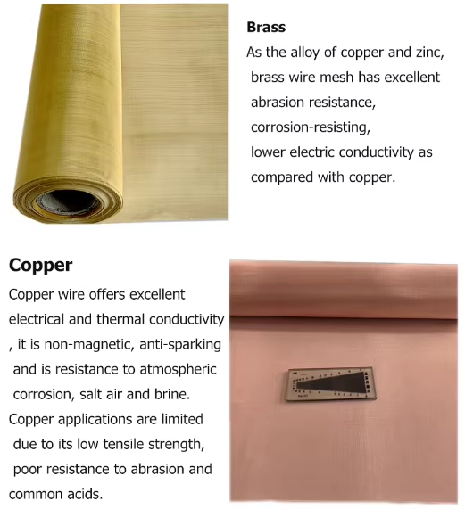 Wholesale Copper Wire Mesh 8-120 Mesh with 0.10-0.80mm Wire Diameter for Industrial Filtration Applications