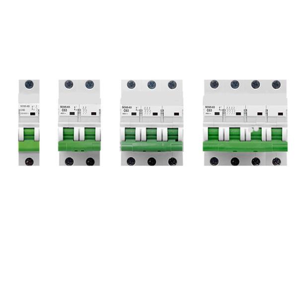 Low price Max Current 125 amp electrical miniature circuit breake1 Pole 2 Pole 4 Pole DC MCB Circuit Breaker For Solar Panels