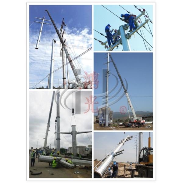 электропитание Poles 138KV Q345 стальное для передающей линии силы