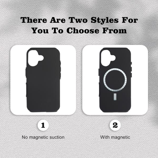 Film Sublimation Phone Case Strong Magnetic Blank Mobile Phone Cases White For iPhone 16