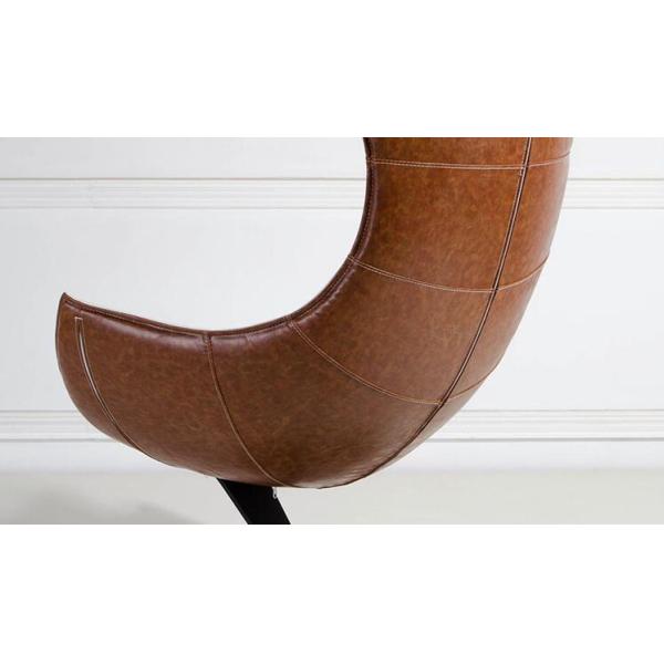 Designer leather chair ottoman furniture rotating lobster chair bentwood lounge chair