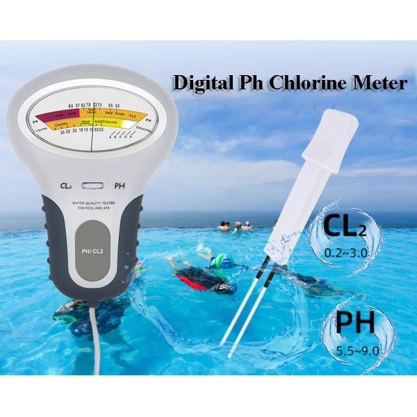 Cl2 PH Detector Pen Portable Electrical Tester for Measuring Water in Swimming Pools