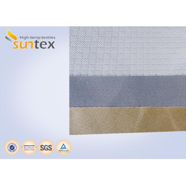 Aislamiento térmico cubierto silicato gris del material incombustible del rollo de la tela de la fibra de vidrio del calcio