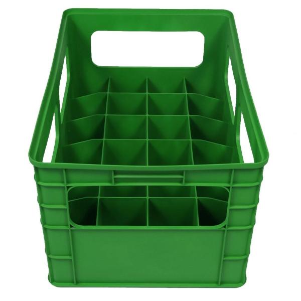 24 Bottle, Customized Mesh Plastic Package Crate Glass Wine Juice Bottle Crate With Gard Storage Transport Boxes 24 Glass Beer Crate