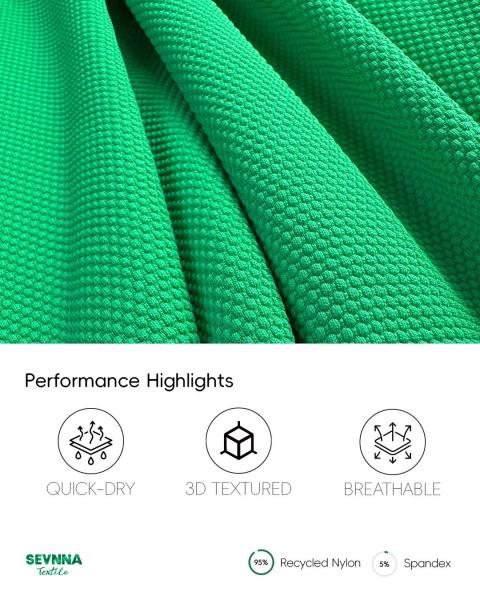 High Breathability Swim Textured Fabrics Alternatives for Breathable and Textured Pattern
