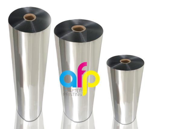 Offset Printing Silver Metalized Polyester Film Both Side High Corona Treated
